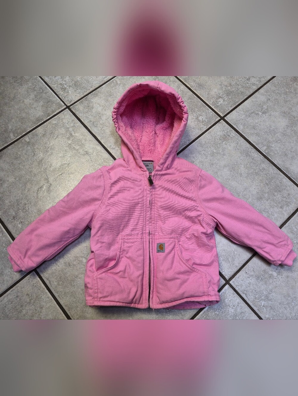 🎀 Kids Pink Carhartt - Lined Jacket 24 Months
